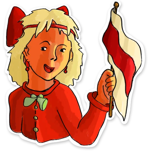 Стикер Жыве Беларусік