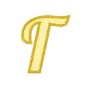 Эмодзи Золотой шрифт