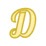 Эмодзи Золотой шрифт