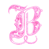 Эмодзи Pink Glitter Alphabet