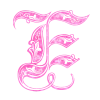 Эмодзи Pink Glitter Alphabet
