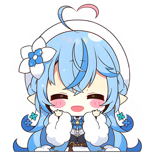 Стикер Снежная Лами–тян