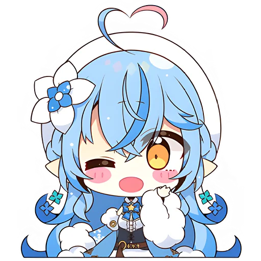 Стикер Снежная Лами–тян