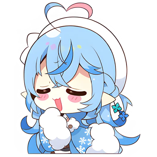 Стикер Снежная Лами–тян