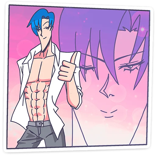 Стикер Акихико семпай