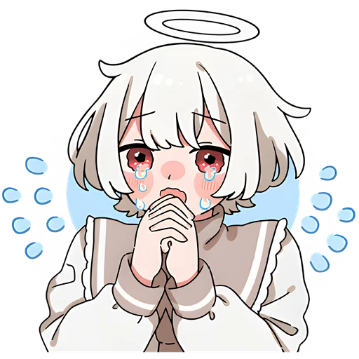 Стикер Ангельский мальчик