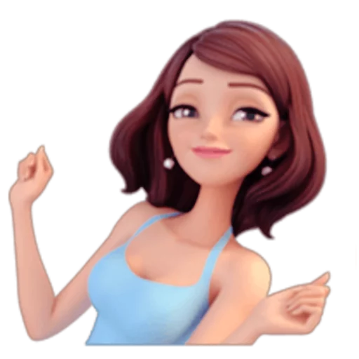 Стикер Brunette