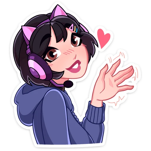 Стикер Анечка