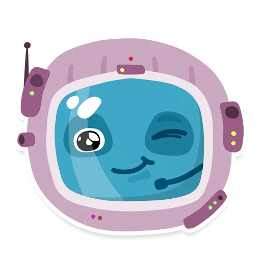 Стикер Космонавты