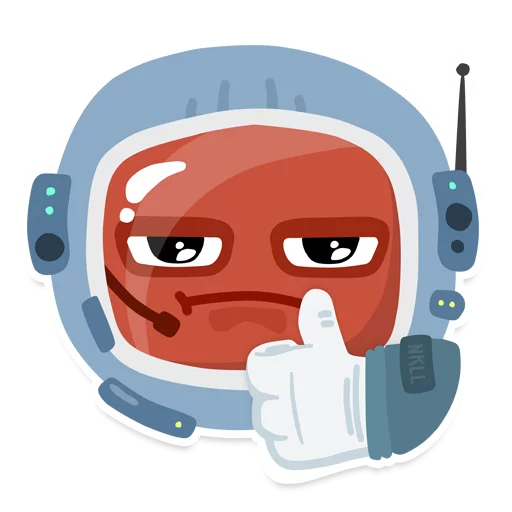 Стикер Космонавты