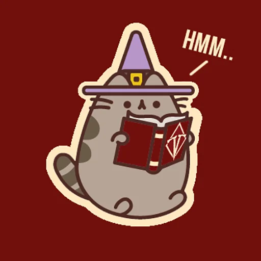 Стикер Д7 pusheen