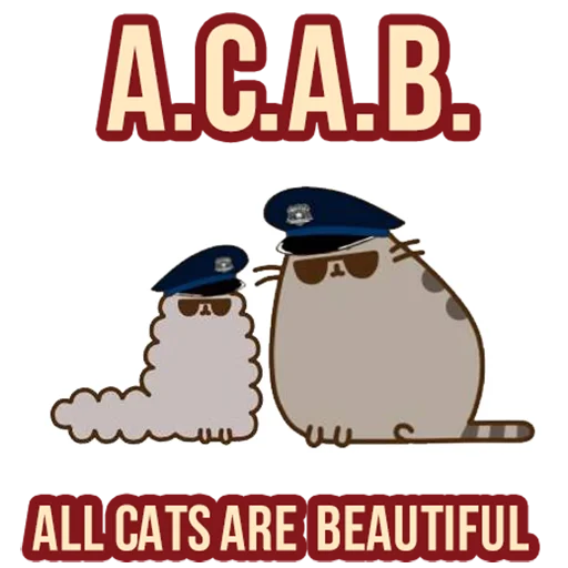 Стикер Д7 pusheen