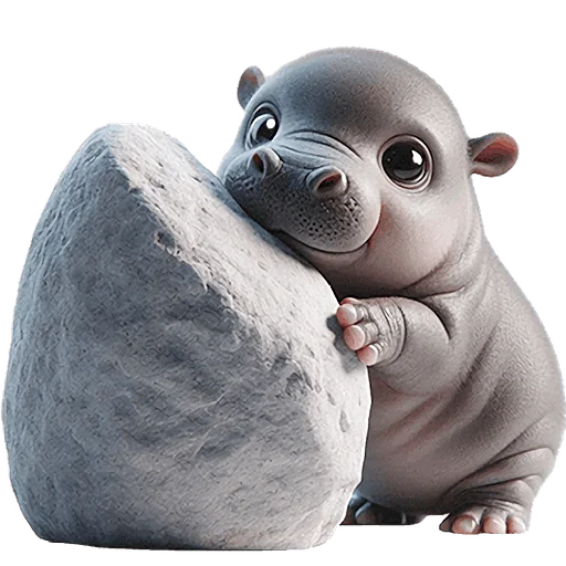 Стикер Бегемотик