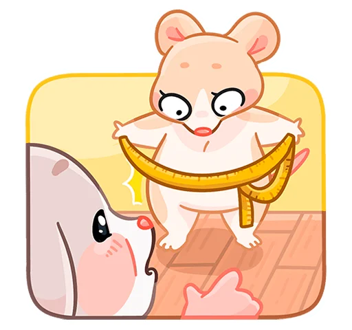 Стикер Крошка Обнимышка без надписей