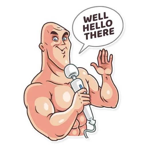 Стикер Лысый из brazzers