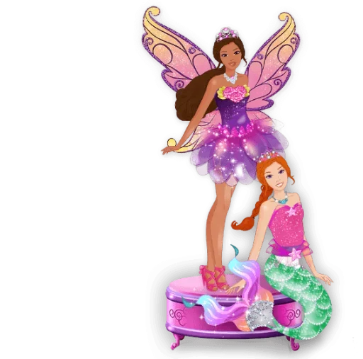 Стикер Барби для самых маленьких