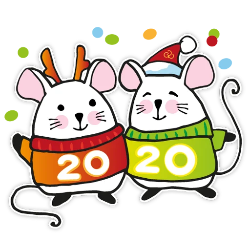 Стикер Мышонок Батти