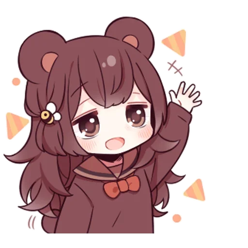 Стикер Медвеция-тян