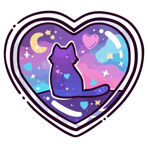 Стикер валентинка