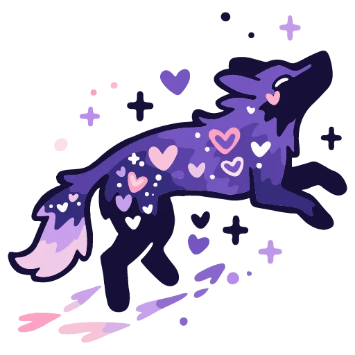 Стикер валентинка