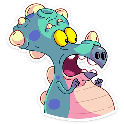 Стикер Трицератопс Вениамин