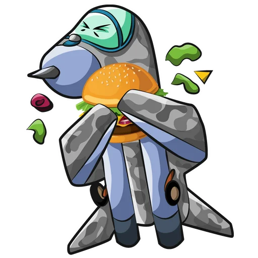 Стикер Бессонный самолёт