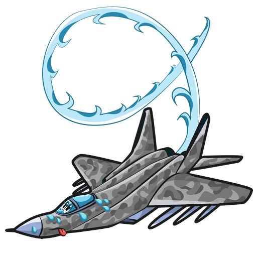 Стикер Бессонный самолёт