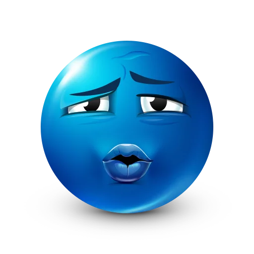 Стикер Blue faces