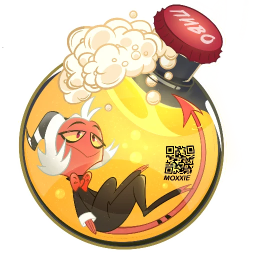 Стикер ОХ.АБ в бутылочках