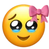 Эмодзи IOS pink bow