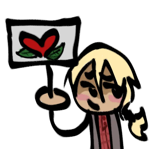 Стикер белобрысые