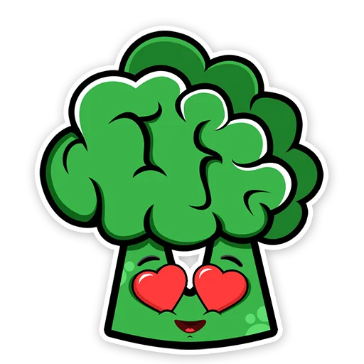 Стикер Умный Брокколь