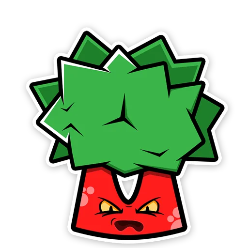 Стикер Умный Брокколь