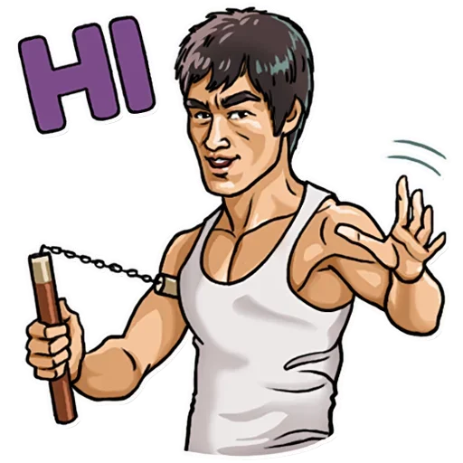 Стикер Bruce Lee