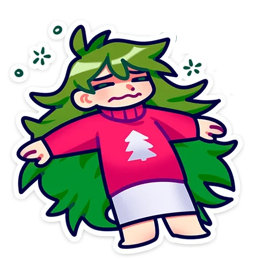 Стикер ёля без надписей