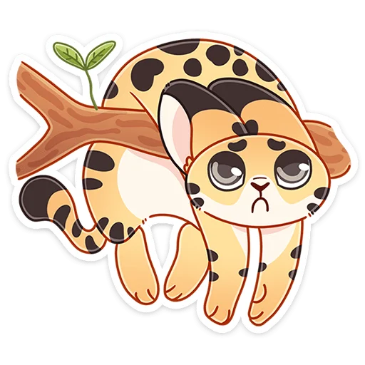 Стикер Сервальчик Тортик