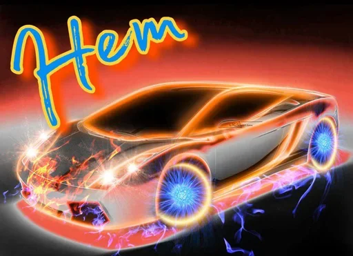 Стикер Styleei тачки с дымом