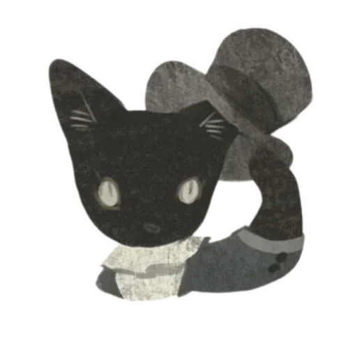 Стикер Cat and Rabbit in Wonderland