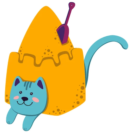 Стикер МЭШик на каникулах