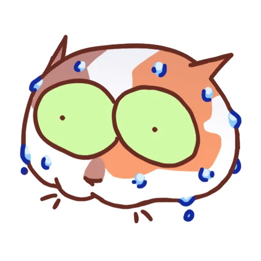 Стикер Cat Motions without text