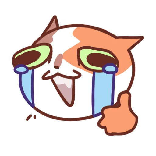 Стикер Cat Motions without text