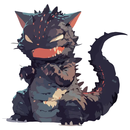 Стикер Котзилла