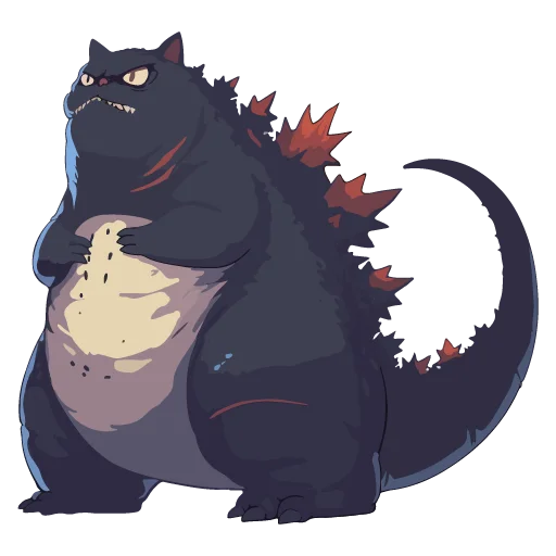 Стикер Котзилла