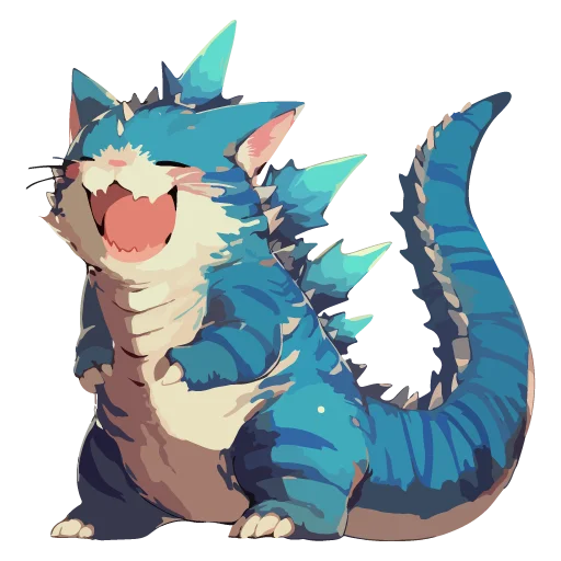 Стикер Котзилла