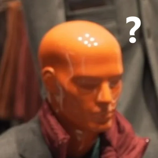 Стикер лысый из пластика