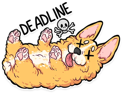 Стикер корги