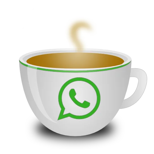 Стикер Горячий кофе от "ЗАНИМАЙСЯ ДОМА"