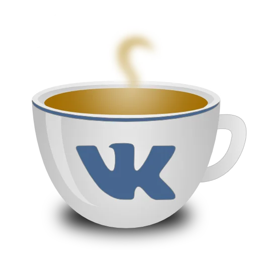 Стикер Горячий кофе от "ЗАНИМАЙСЯ ДОМА"