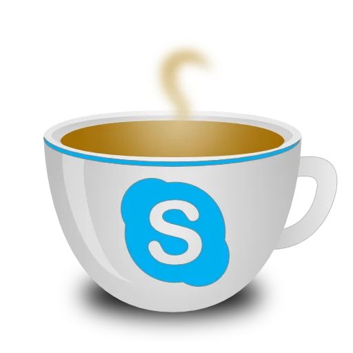 Стикер Горячий кофе от "ЗАНИМАЙСЯ ДОМА"