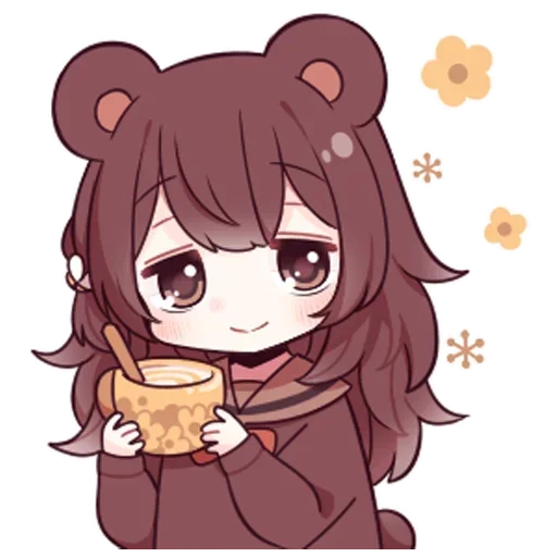 Стикер Медвеция-тян